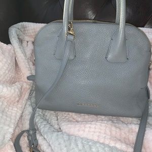 Burberry Greenwood Grainy Leather Bowling Bag
